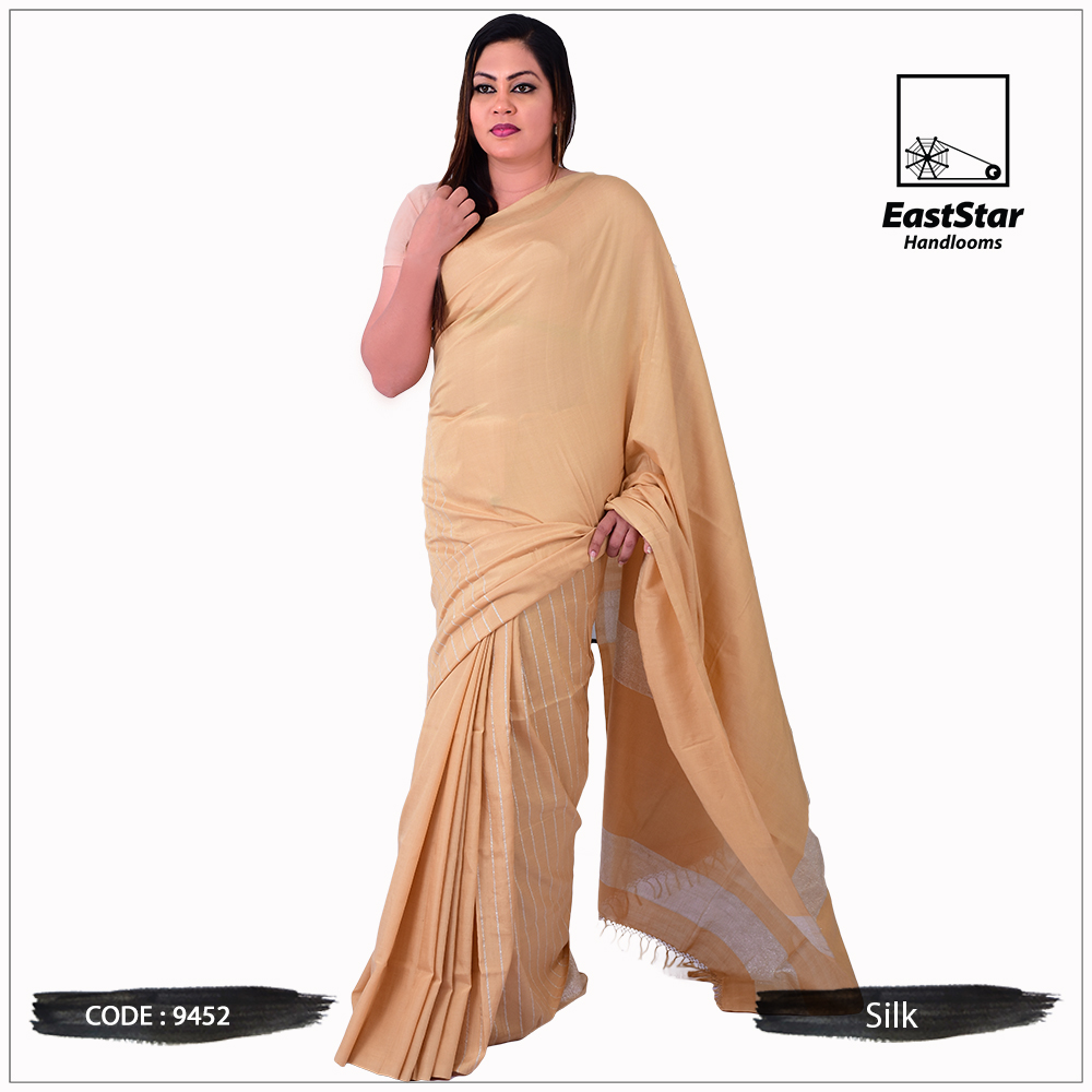 Biscuit colour wedding sarees online