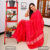 Code #G1155 Handloom Glossy Cotton  Saree
