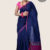Navy Blue Handloom Cotton Saree 7549