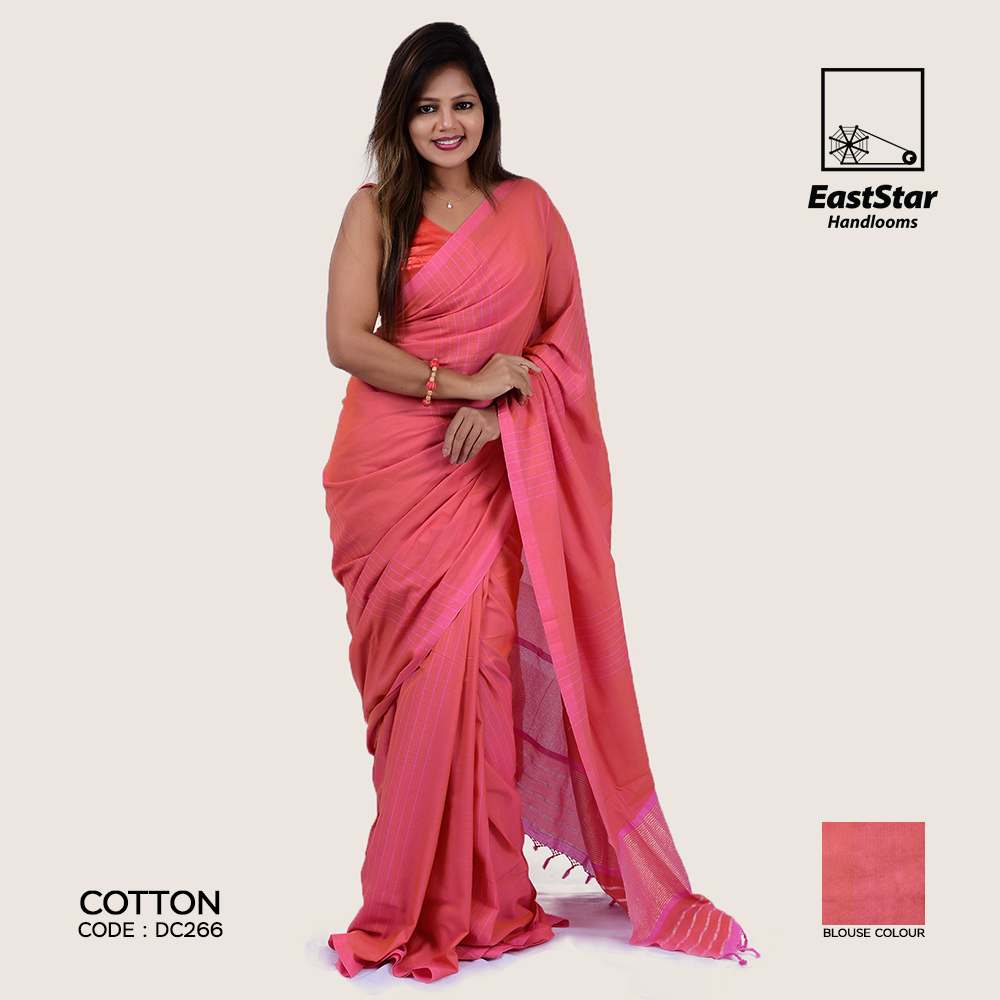 Handloom Cotton Saree DC266 East Star Handlooms