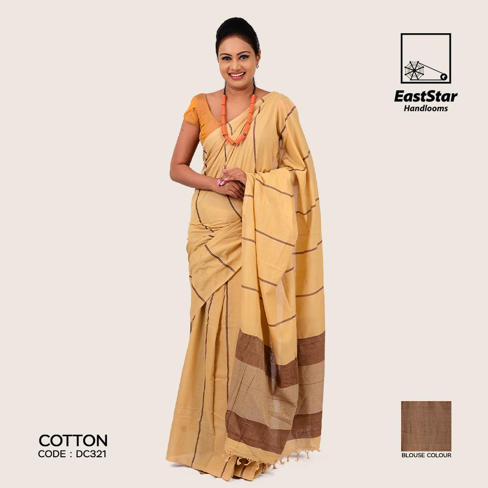 Handloom Cotton Saree DC321 East Star Handlooms