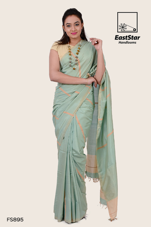 Soft Leave Handloom Silk Saree FS895