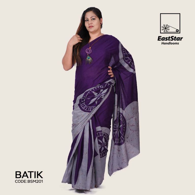 Sri Lankan Batik Saree BSM201 East Star Handlooms