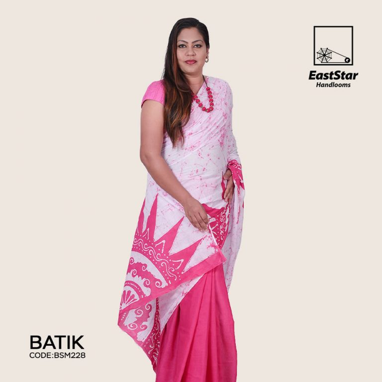 Sri Lankan Batik Saree BSM228 East Star Handlooms