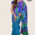 Blue Hued Multi Color Silk Saree GS333