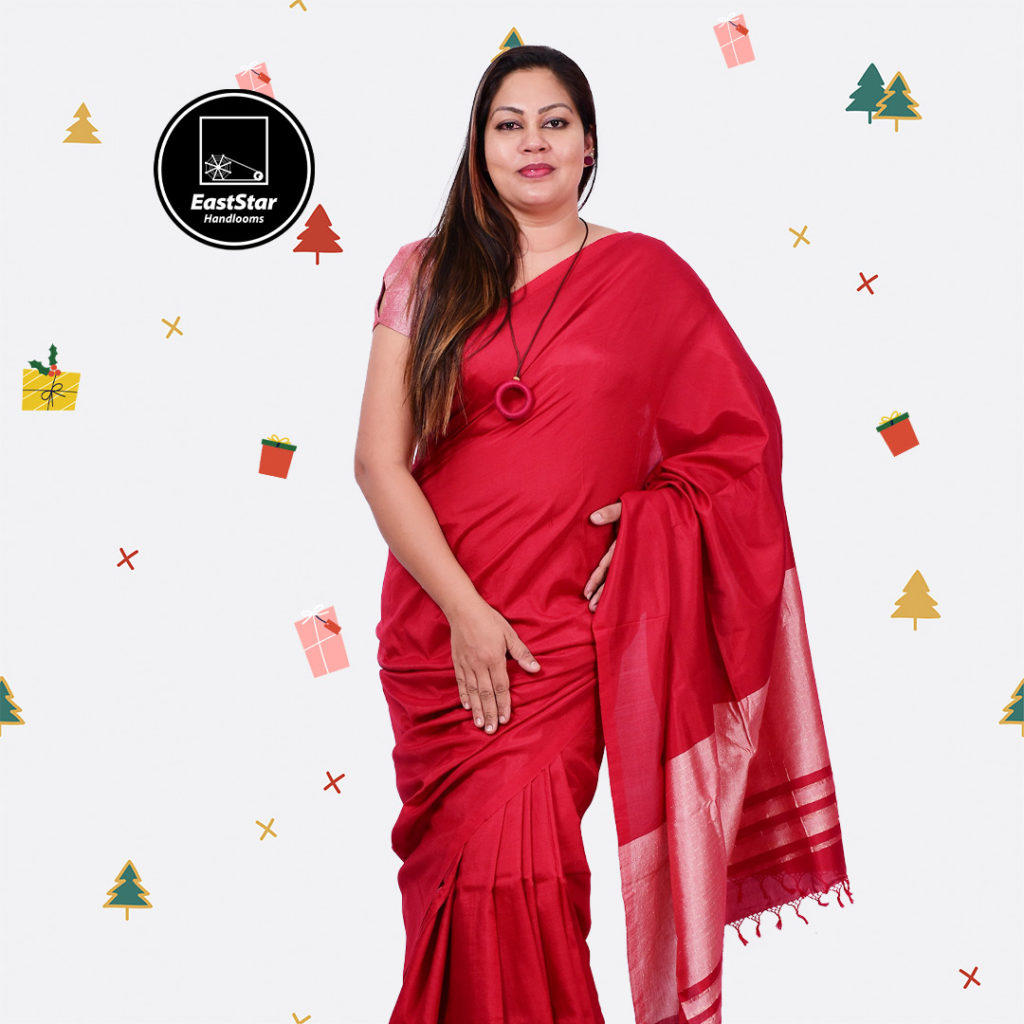 Blood Red Saree