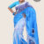 Blue Floral Sri Lankan Batik Saree BSD2021