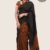 Brownish Coal Handloom Cotton Saree DC450
