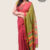 Deep Peach Handloom Cotton Saree DC496