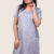 Shiny Silver Handlooms frock EL270