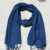 Blossom Blue Cotton Handloom Scarves ESC500