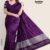 Pure Purple Handloom Silk Saree GS855