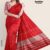 Solid Red Handloom Silk Saree GS866
