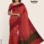 Devil Red  Silk Handlooms Saree JS134
