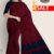Navy Blue & Red Cotton Saree FC125