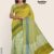 Yellow & Olive Green Silk Saree GS958