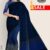 Navy Blue Handlooms Cotton Saree FC234