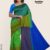 Green & Blue Silk Handlooms Saree MS191