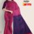 Hot Pink & Purple Cotton saree FC184