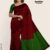 Red & Green Silk Handlooms Saree MS167