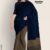 Navy & Bronze Cotton Saree DC582