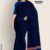 Midnight Navy Puni Cotton Saree CP2057