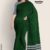 Dark Green & Gray Puni Cotton Saree CP2041