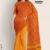 Yellow & Orange Glossy Cotton Saree G1877