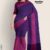 Violet & Magenta Glossy Cotton Saree G1851