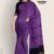 Purple Combo  Glossy Cotton Saree G1816