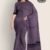 Lavender Cotton Handlooms Saree DC575