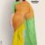 Lime Yellow & Orange Cotton Saree DC598