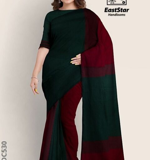 Ever Combination Handloom Cotton Saree DC530