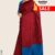 Red & Blue Silk Handlooms Saree DS140