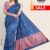 Blue Shot Silk Handlooms Saree DS149