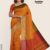 Golden Yellow & Orange Silk Saree DS203