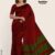 Red & Green Silk Handlooms Saree JS141