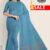 Sky Blue Handlooms Cotton Saree FC224