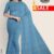 Sky Blue Handlooms Saree FC204