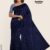 Navy Blue Silk Handlooms Saree JS177