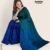 Sea Green & Royal Blue Silk Saree DS189