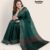 Dark Green Silk Handlooms Saree JS259