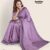 Lite Violet Silk Handlooms Saree JS238