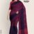 Violet Combo Glossy Cotton Saree G1878
