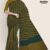 Mustard & Green Glossy Cotton Saree G1929