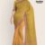 Green & Yellow Glossy Cotton Saree G1885