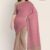 Pink & Beige Glossy Cotton Saree G2010