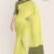 Lemon Yellow Glossy Cotton saree G2026