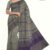 Gray & Violet Handloom Silk Saree JS348