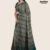 Dark Gray & Green Silk Handlooms Saree JS315
